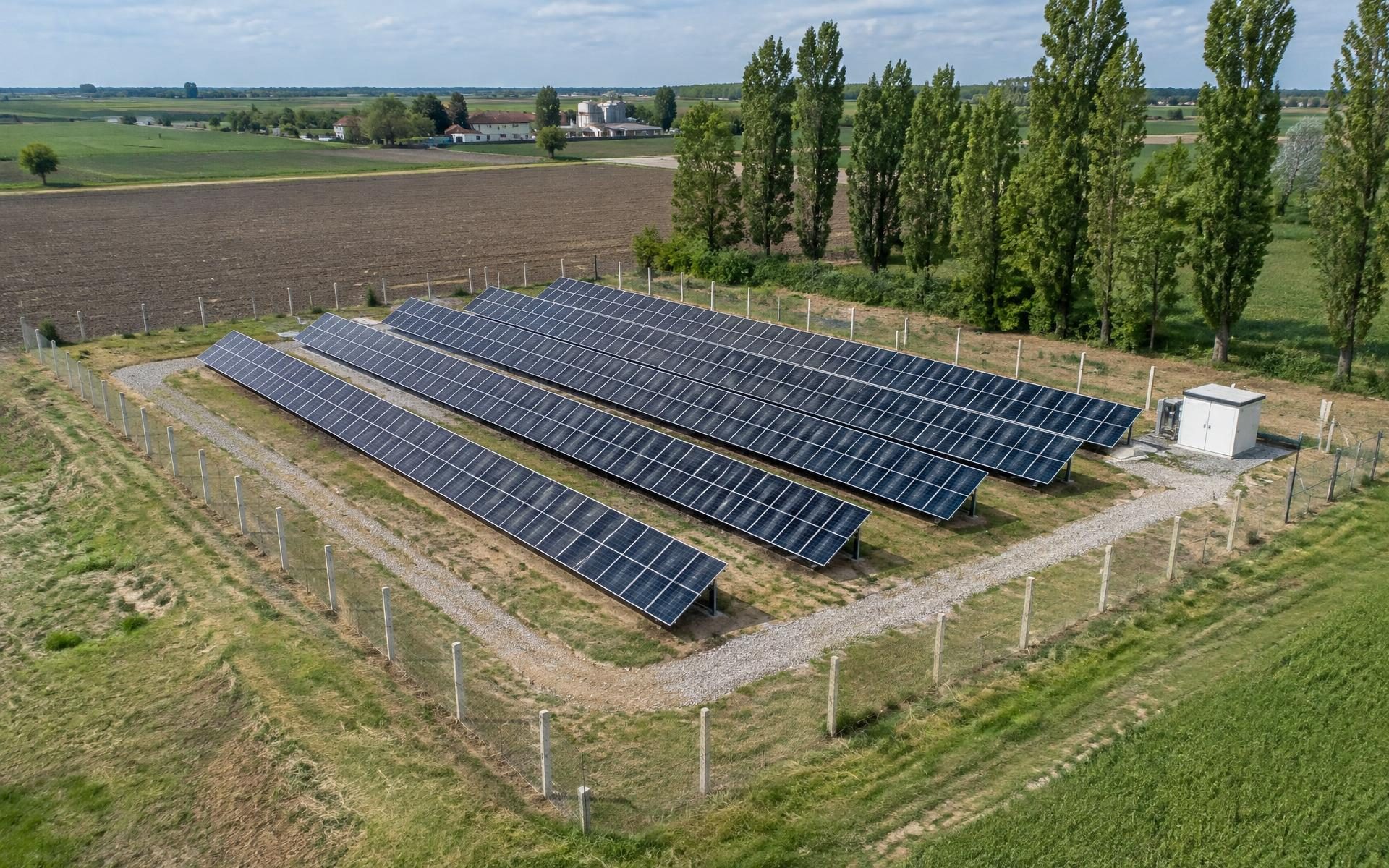 Proiect solar Timișoara — Sistem ground-mounted pe teren agricol